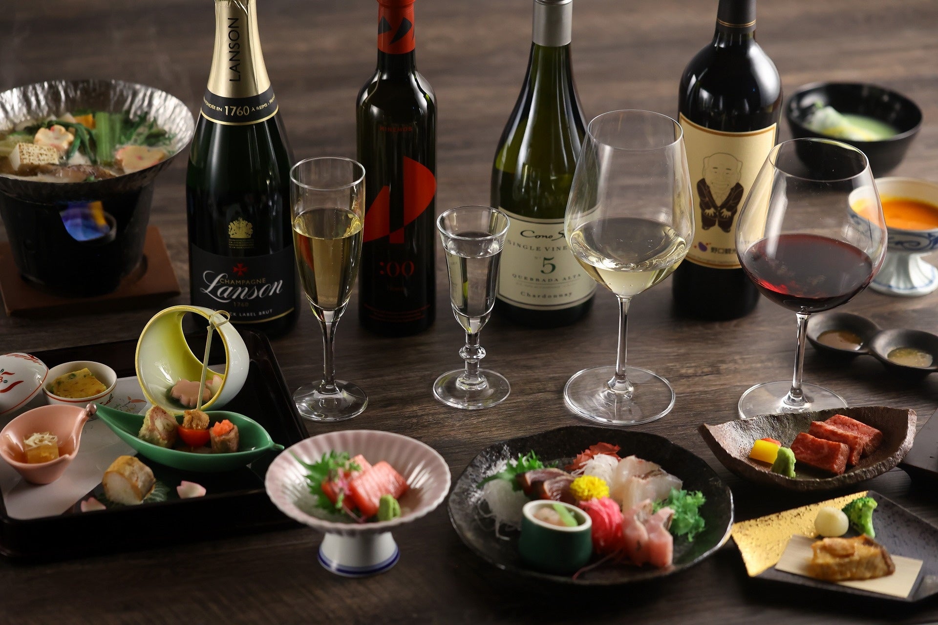 山翠楼　2023年春献立とワインペアリング