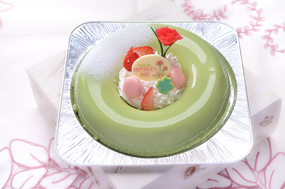 母の日用抹茶味ババロア