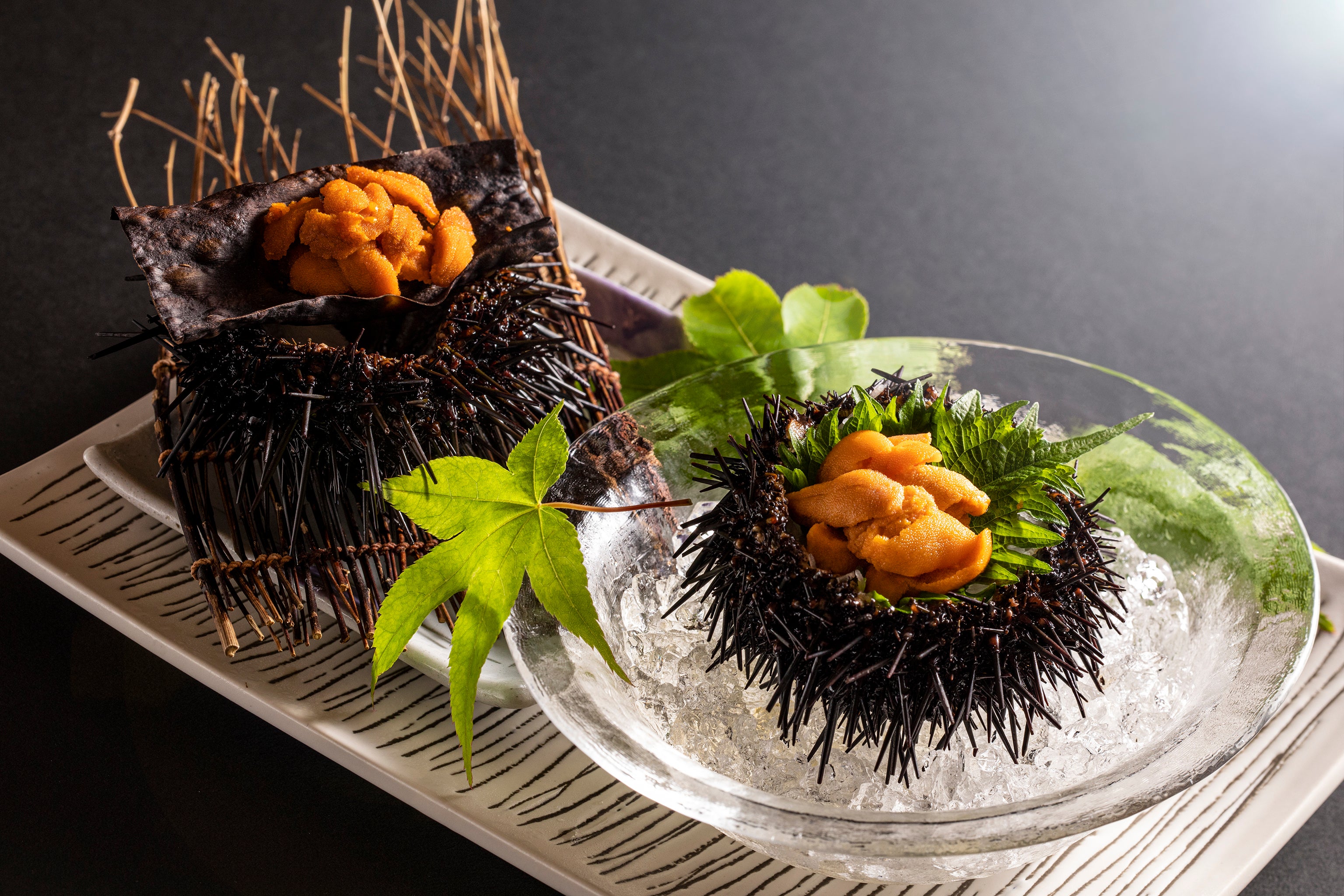 殻付き雲丹盛り合わせ