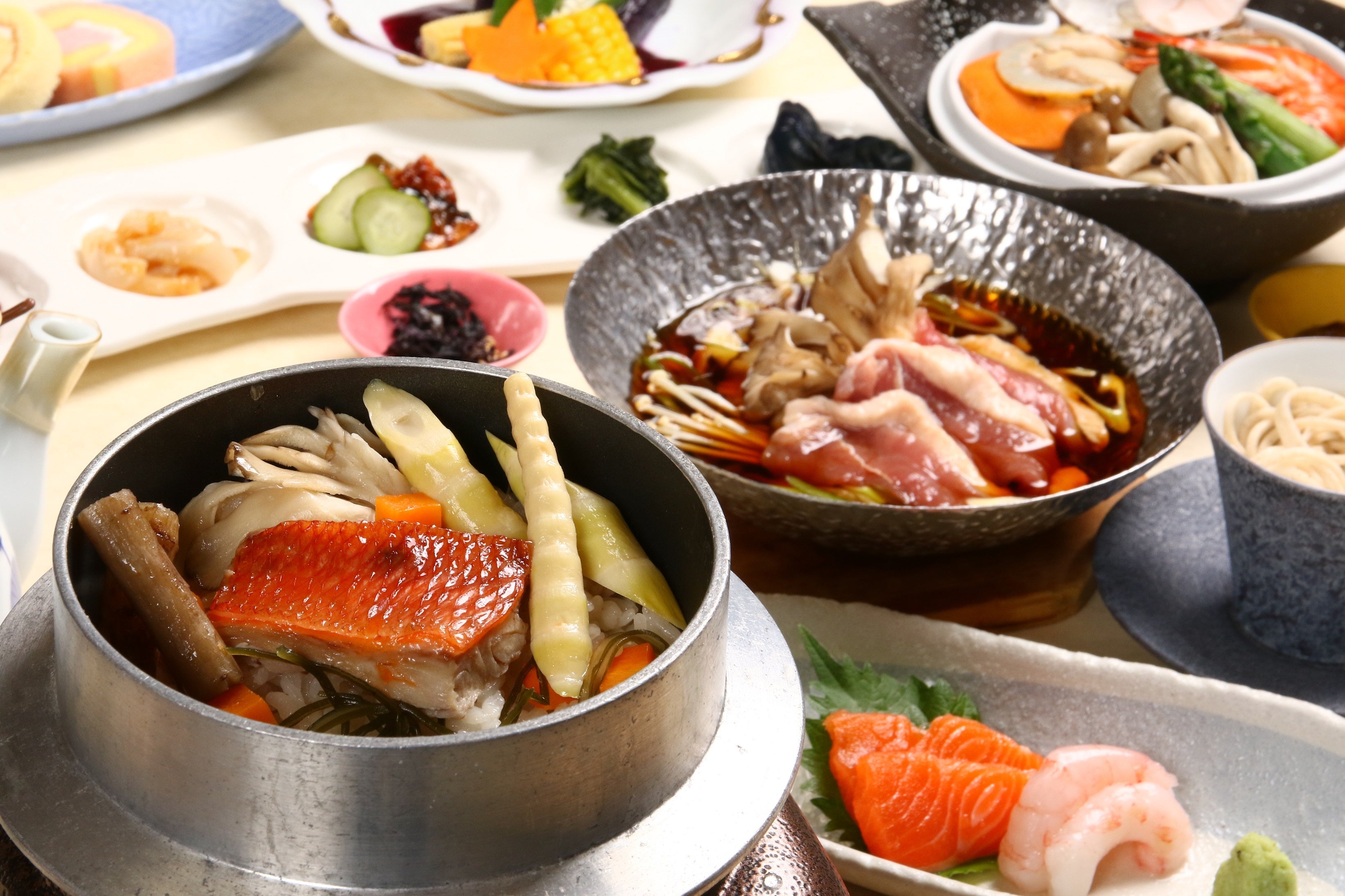 金目鯛釜飯＆鴨鍋　イメージ