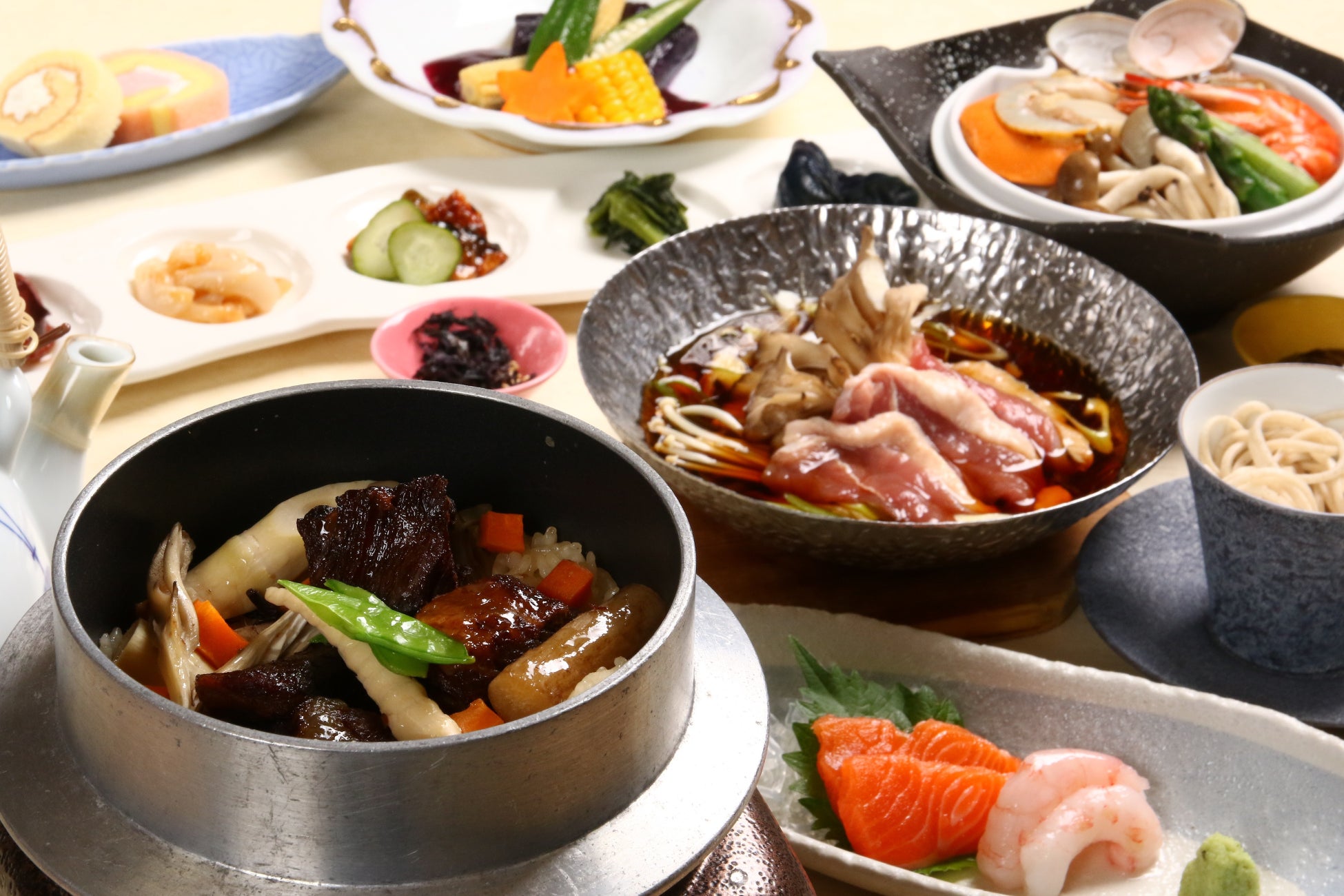 鴨鍋&白老牛釜めし(イメージ)