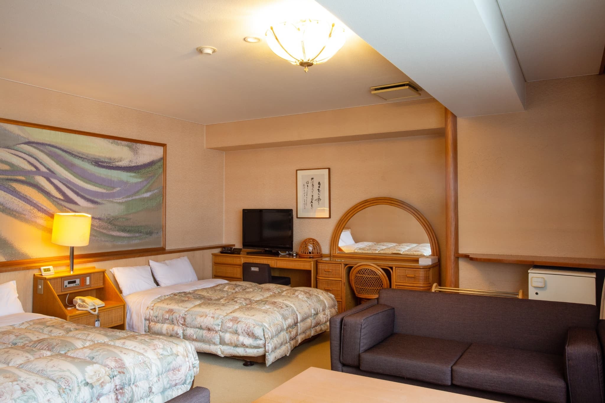 「梅コース」ではリーズナブルに和洋室をご堪能いただけます。