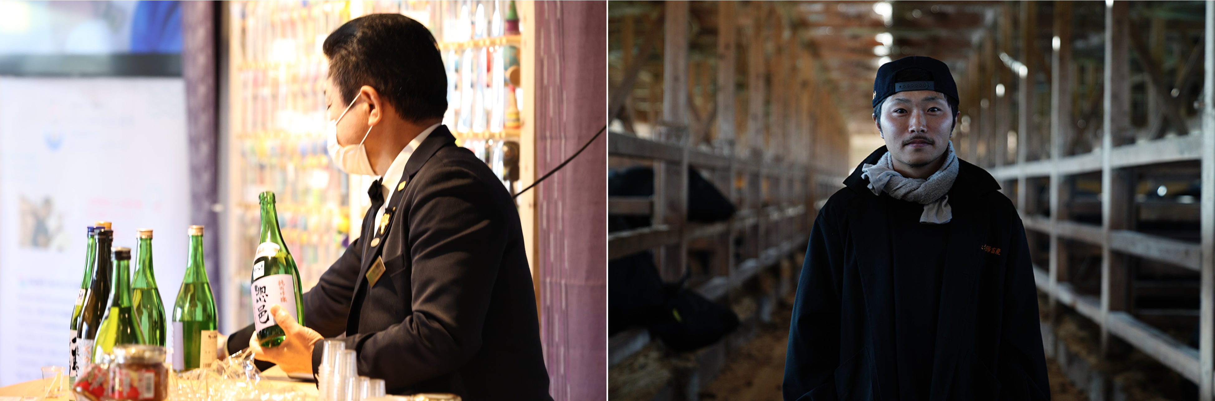 (左)角打ちコーナーの様子（※写真はイメージです）／(右)矢久保翔さん