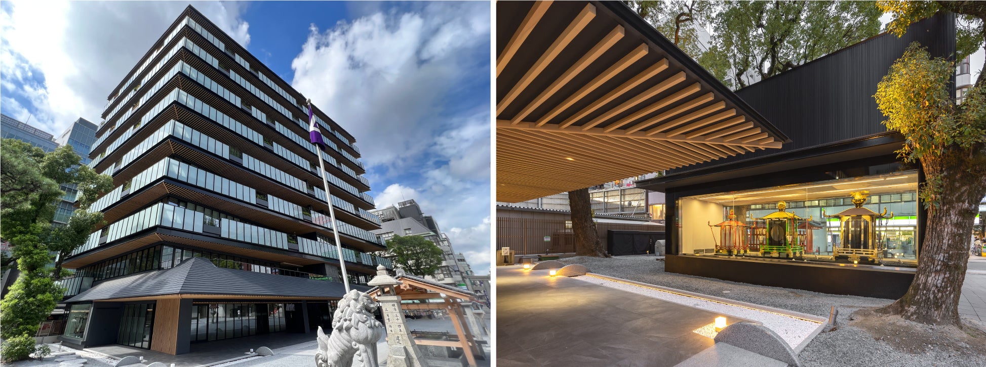 ※警固神社社務所ビル　　　　　　　　　　　　　　　　　※警固神社境内