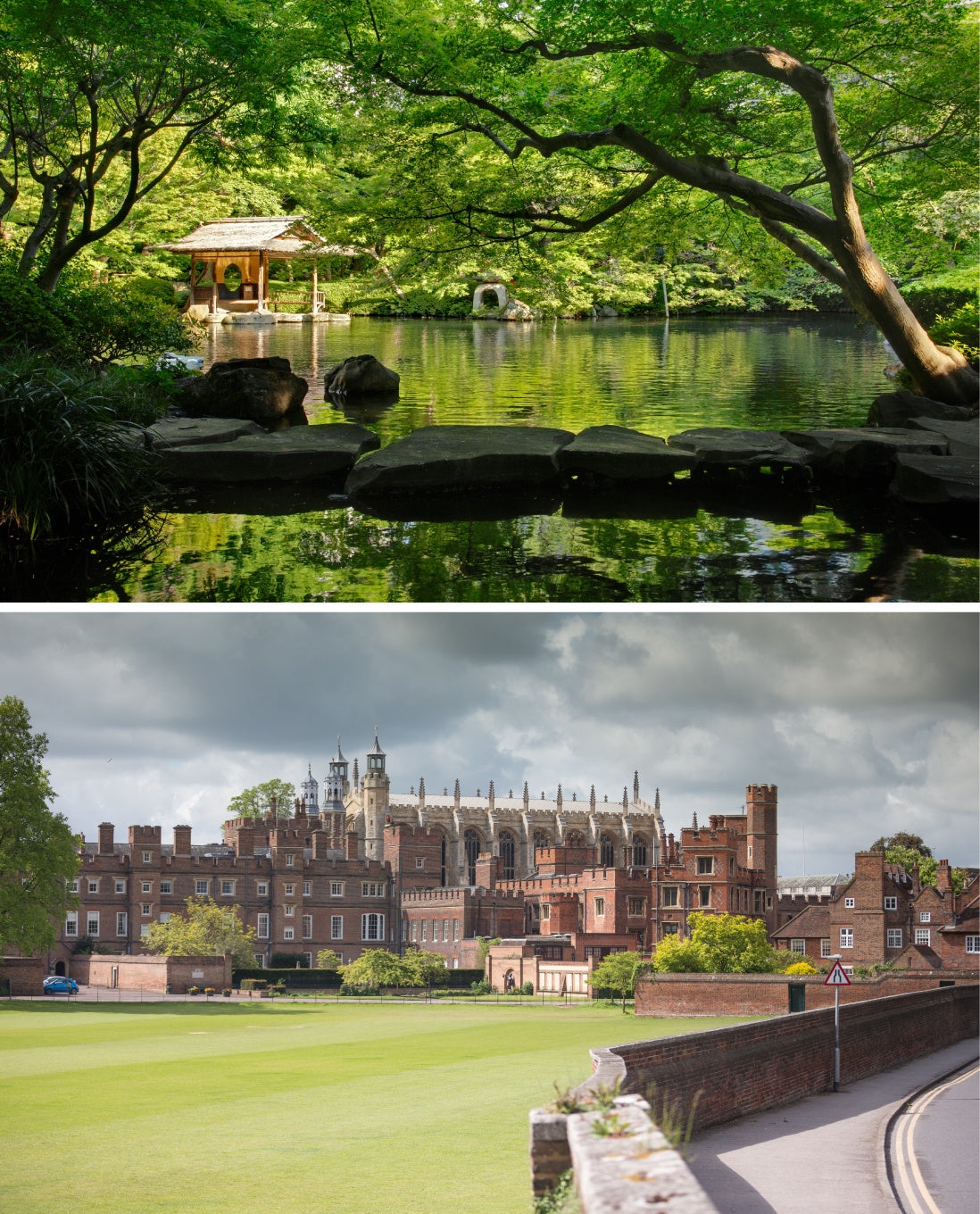 ※(上)八芳園／(下)イートン校