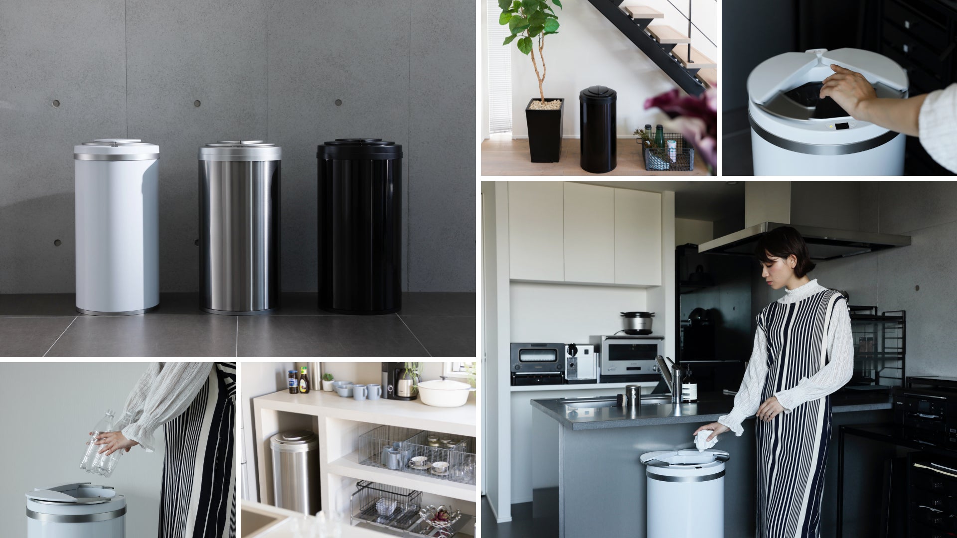 ご予約済みのお品です 美品】ZitA CIRCLE センサー式 自動開閉 ゴミ箱 45L Amazon
