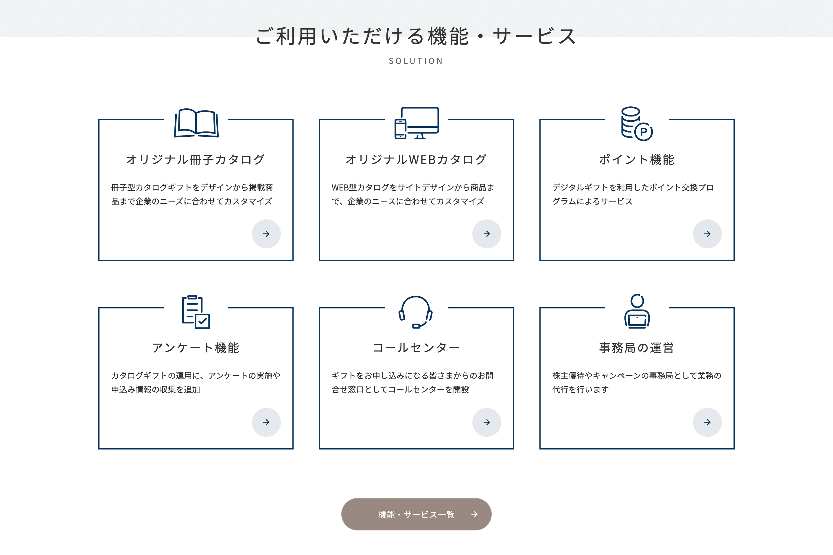 様々な法人ギフトニーズに対応するサービス・機能のラインナップ