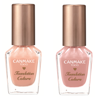 左から 04 ペールピンク、05 ピンクベージュ