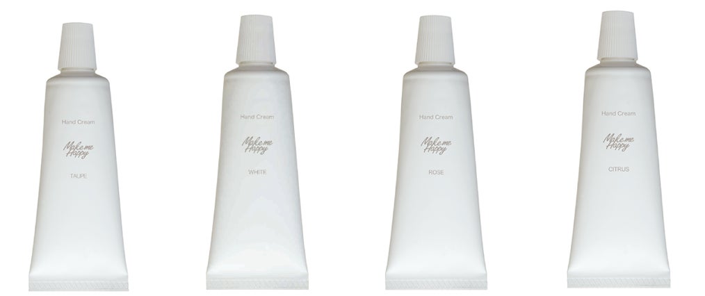 (左から)TAUPE、WHITE、ROSE、CITRUS
