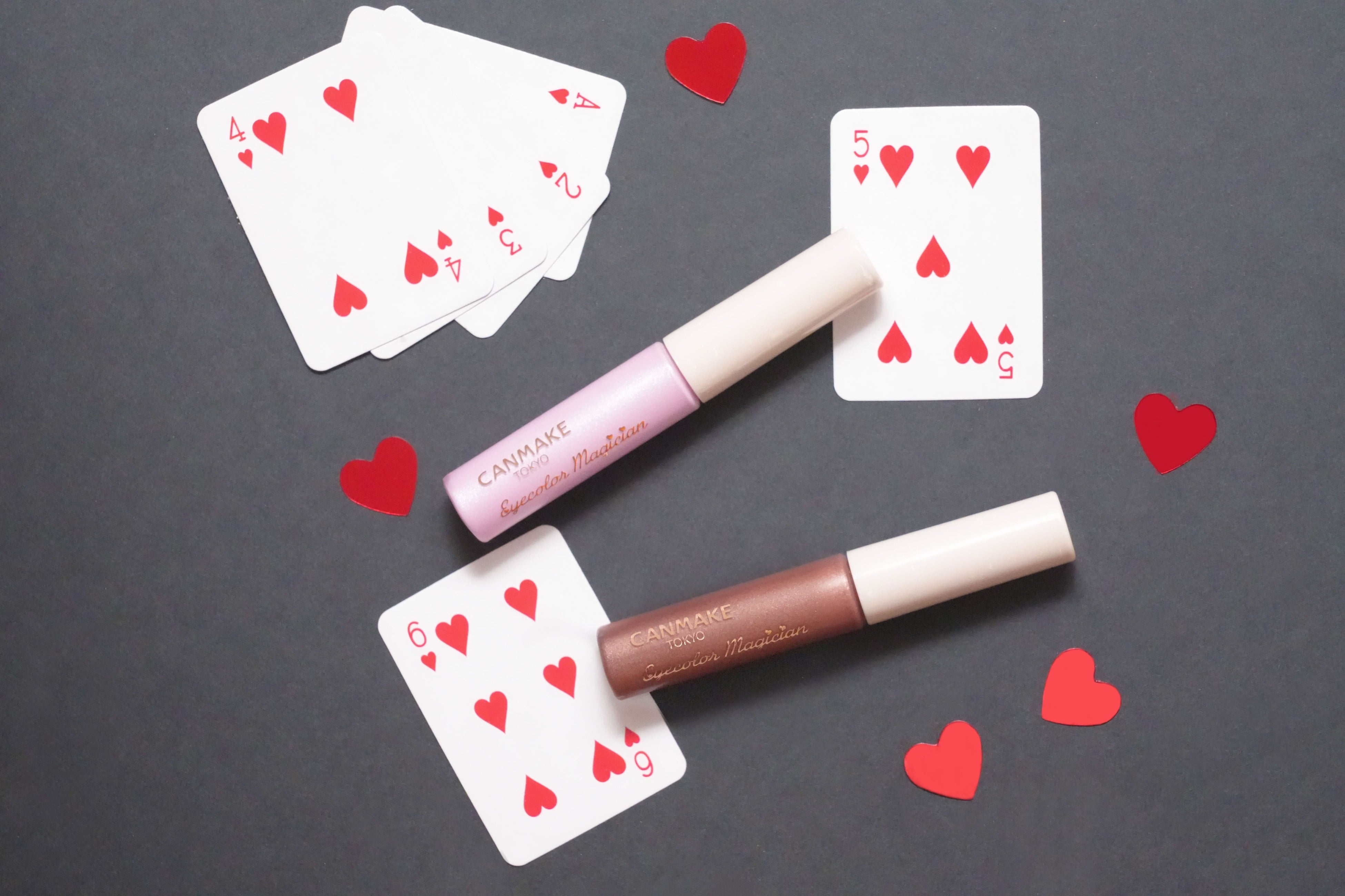 上から、限定「05 昨日のやきもち」 透明感のある淡いパープル、新色「06 強がり」 大人かわいいピンクブラウン