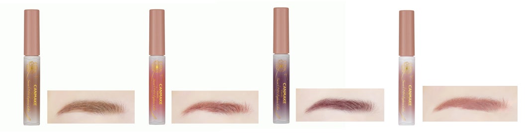 ※カラー展開と仕上がりイメージ 左から:02 やわらかアッシュ、N01 しあわせピンク、N02 おしゃれパープル、03 さくらブラウン