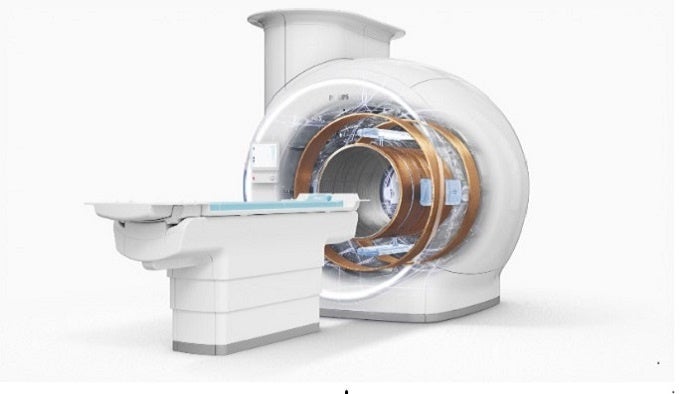 図1. ヘリウム密閉型超電導マグネット  「BlueSeal（ブルーシール）マグネット