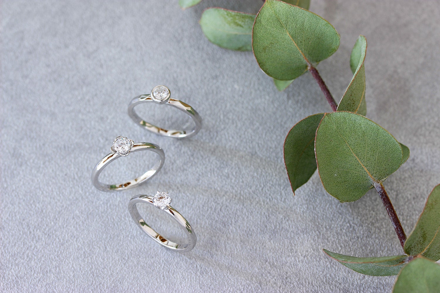 ウチマリ小箱婚約指輪の石枠