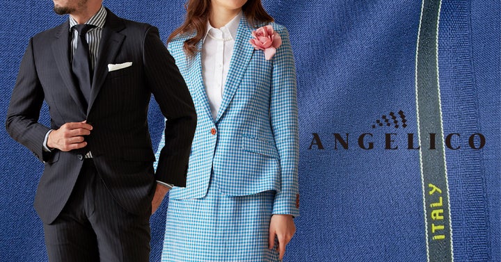 新品タグ付】ANGELICO アンジェリコ生地 ビジネススーツ セットアップ 新品タグ付】ANGELICO アンジェリコ生地 ビジネススーツ セットアップ