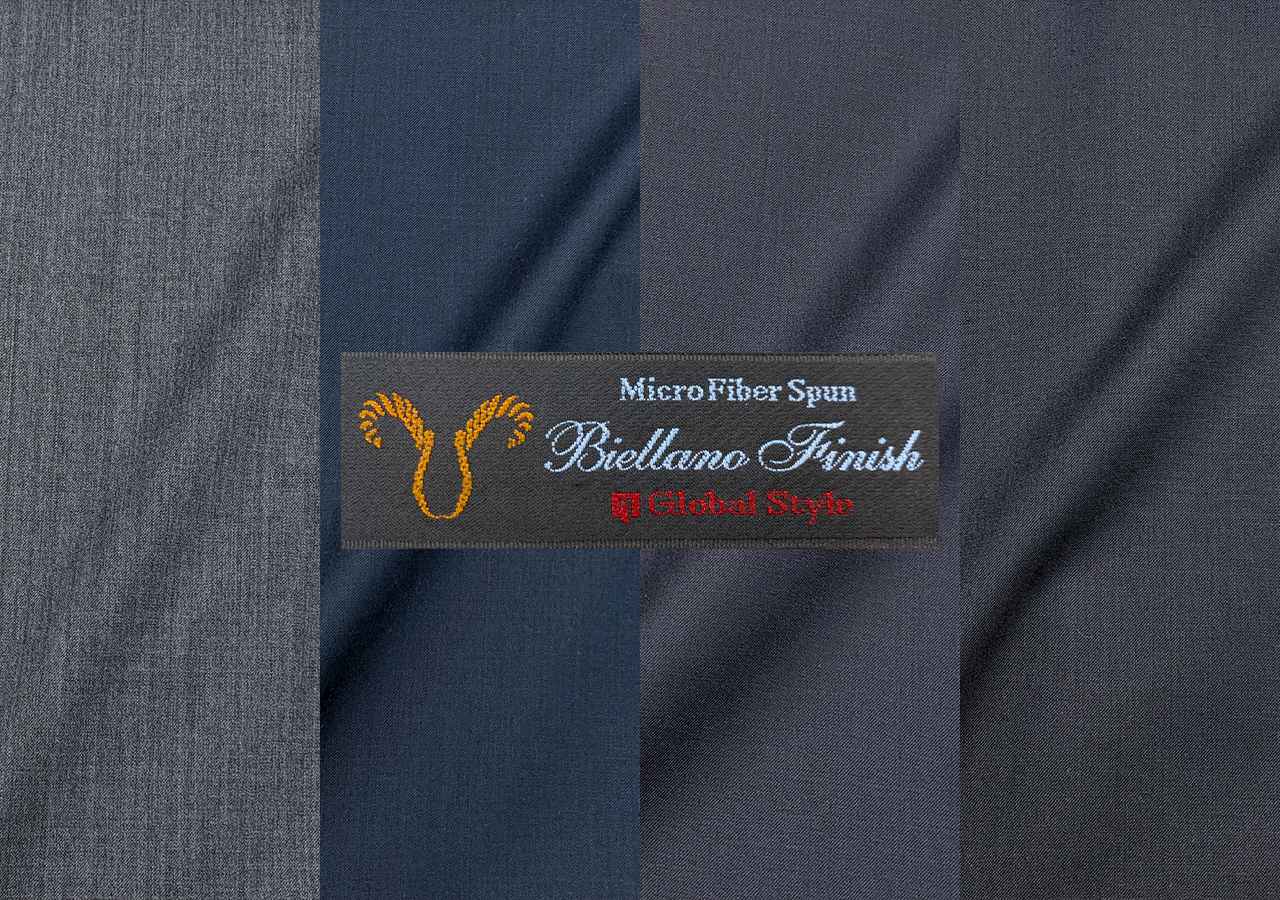 専用銀座グローバルスタイル×ビエラフィニッシュ生地 アズーロスーツ S相当 美品 専用銀座グローバルスタイル×ビエラフィニッシュ生地 アズーロスーツ S