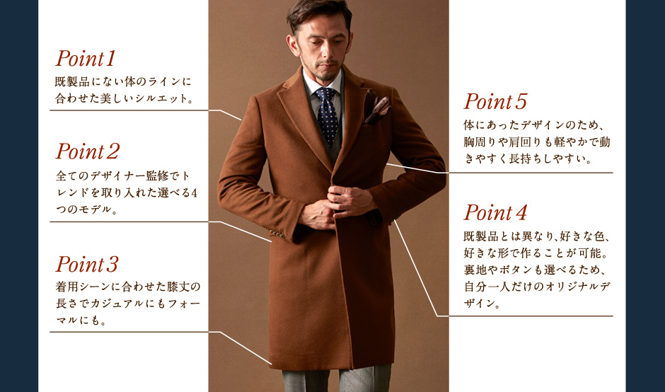 マハルさん専用イタリー製紳士カシミヤロングコート マハルさん専用