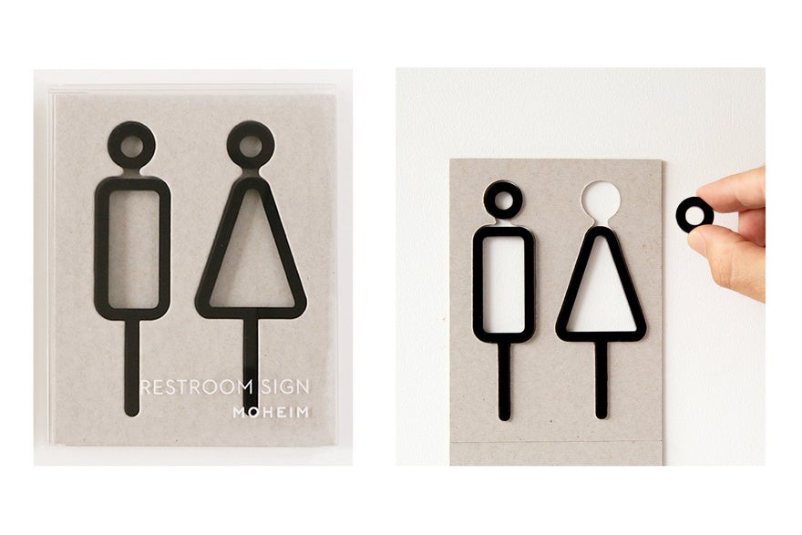 MOHEIM SIGNS_Restroom_Black