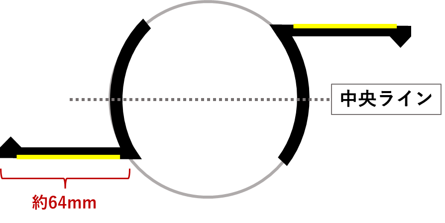 支柱上部から見た「サイドウィング」設置イメージ