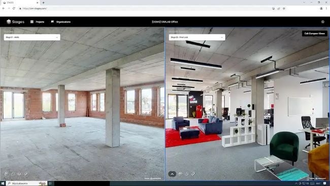 ■完成時には見えない隠ぺい部（写真左）と、施設の運用開始後の現況（写真右）を比較できる