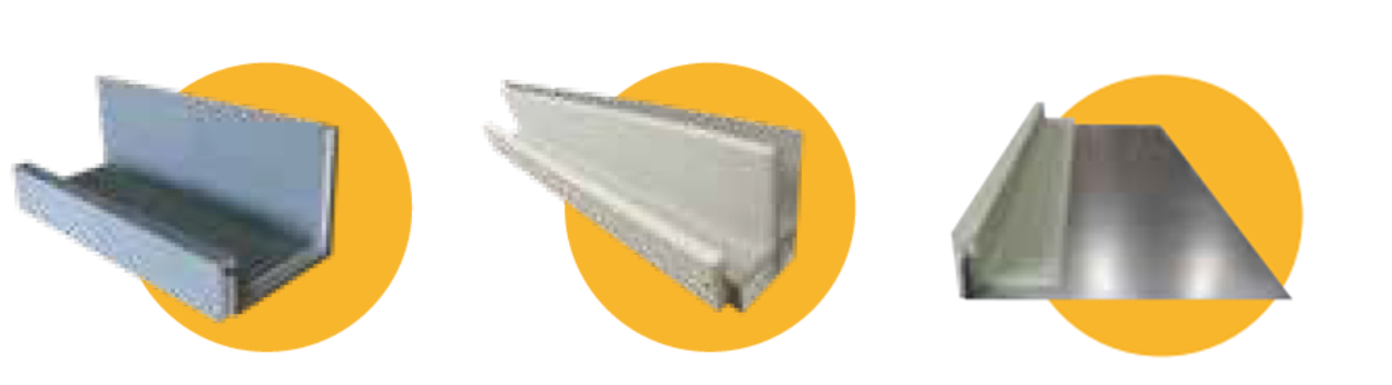 ■ラインナップ_左から順に、チャンネル、スチール、スチールK