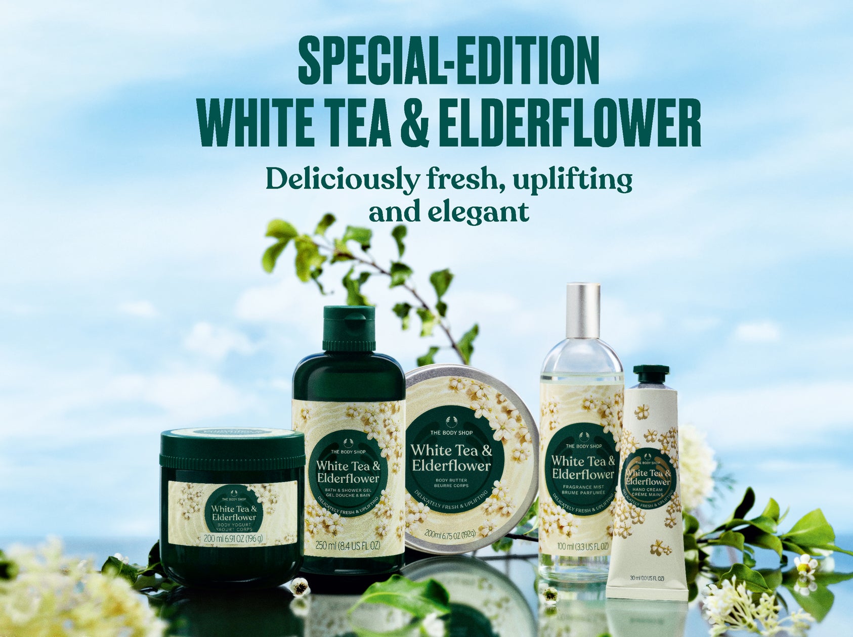 朝露に輝く花々のように香る「ホワイトティー&エルダーフラワー 朝露に輝く花々のように香る「ホワイトティー&エルダーフラワー