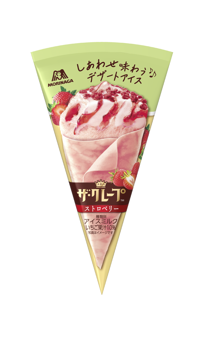 商品と出会った瞬間から始まる“スイーツ体験”を追求 20パターン以上の試作を経て、ブランド初※1のピンククレープシートが誕生 「ザ・クレープ＜ストロベリー＞」 2026年10月19日（月）より順次発売