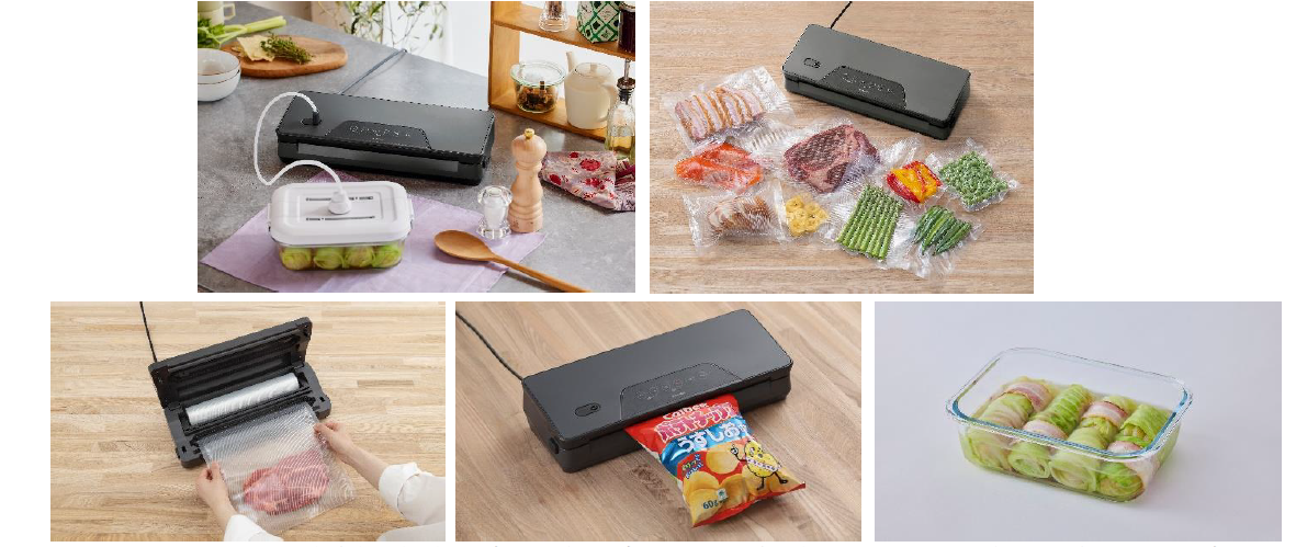 お得！アイリスオーヤマ 真空パック機 VACUUSEALER 耐熱ガラス容器 食材の傷みや変色を防ぎ、鮮度が長持ち（※1）「真空パック機」新発売