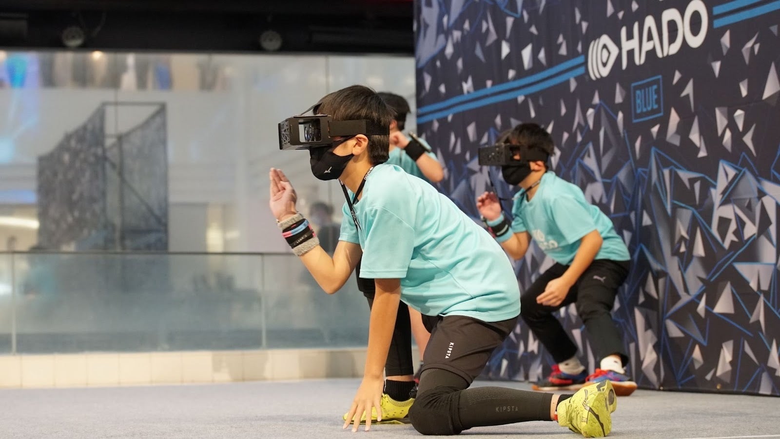 ※2021年年末に開催されたHADO JAPAN CUP 2021エキシビジョンマッチ(小学生部門)の様子