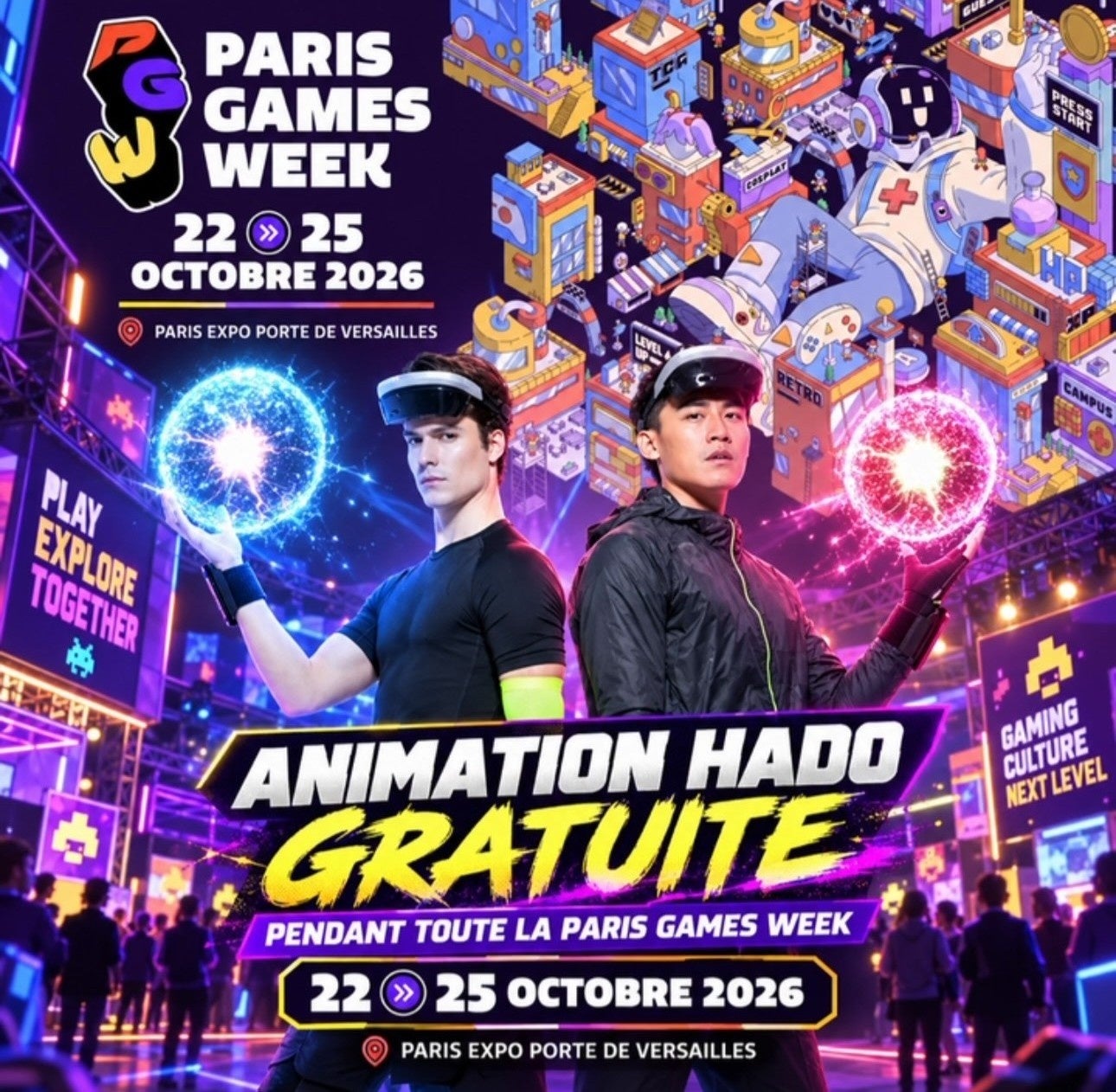 フランス最大級のゲーム見本市「Paris Games Week 2026」にARスポーツ「HADO」を出展！会場で無料体験を提供