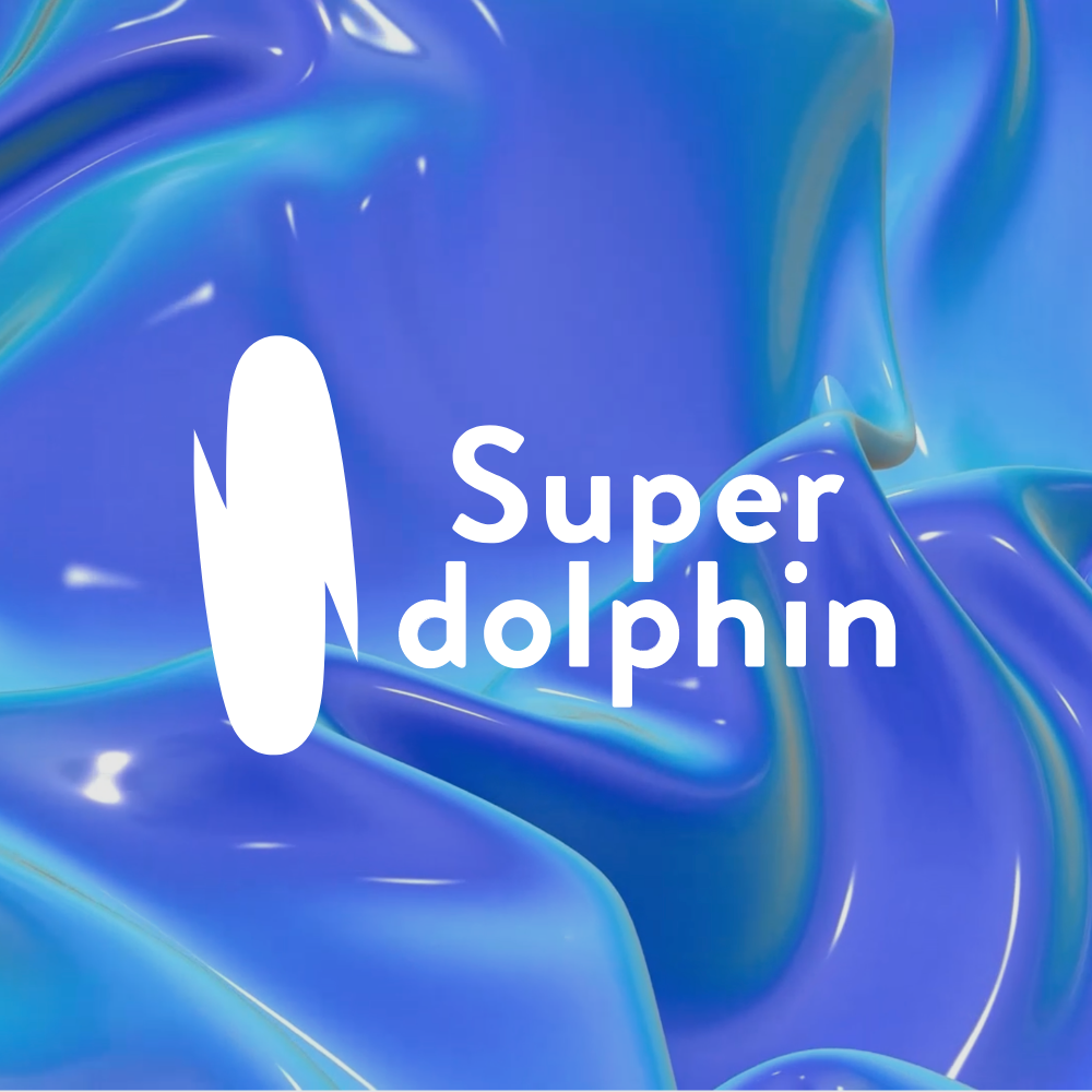 Super dolphinロゴ_1000x1000_Blue