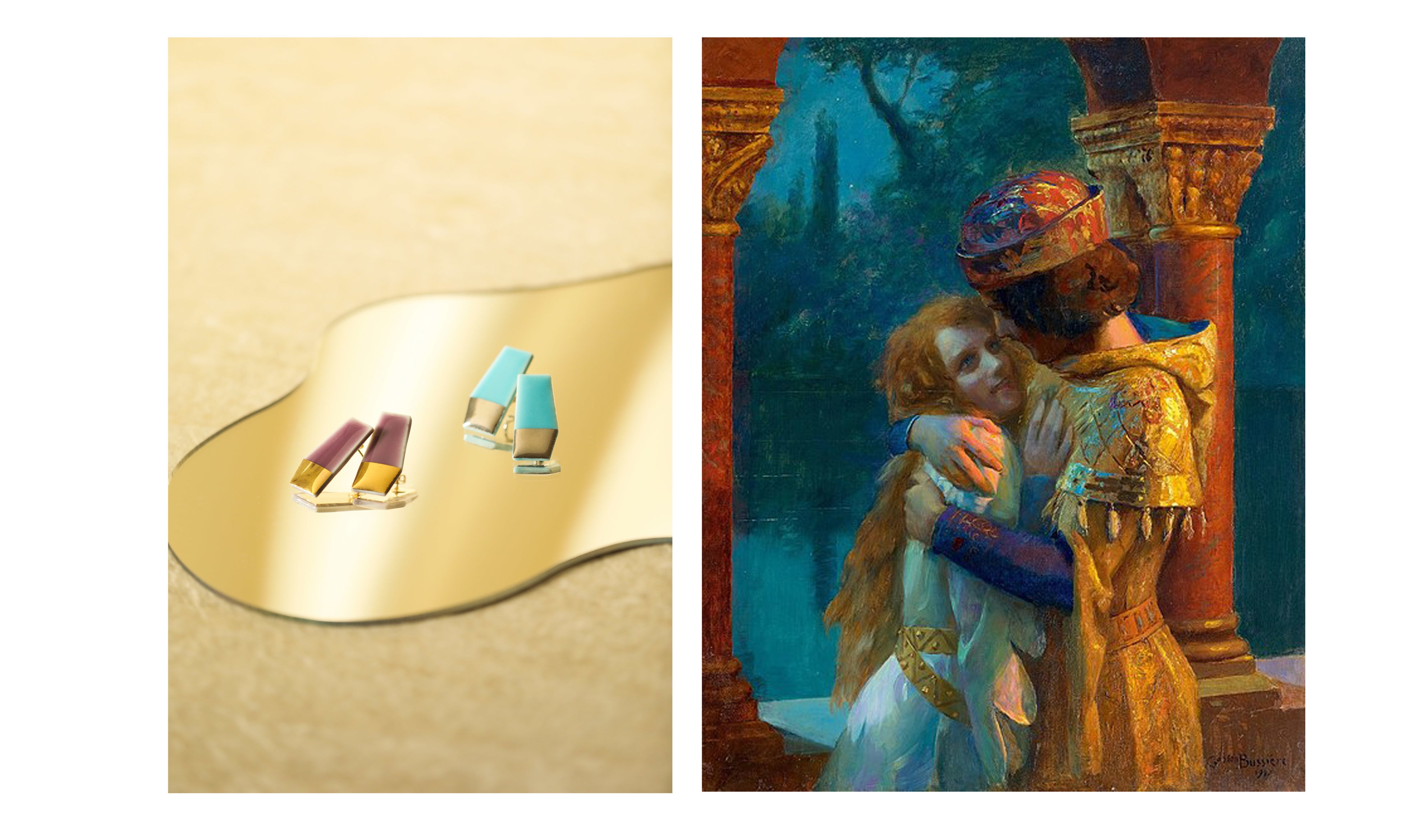 ガストン・ビシュエール「Embrace in evening light」