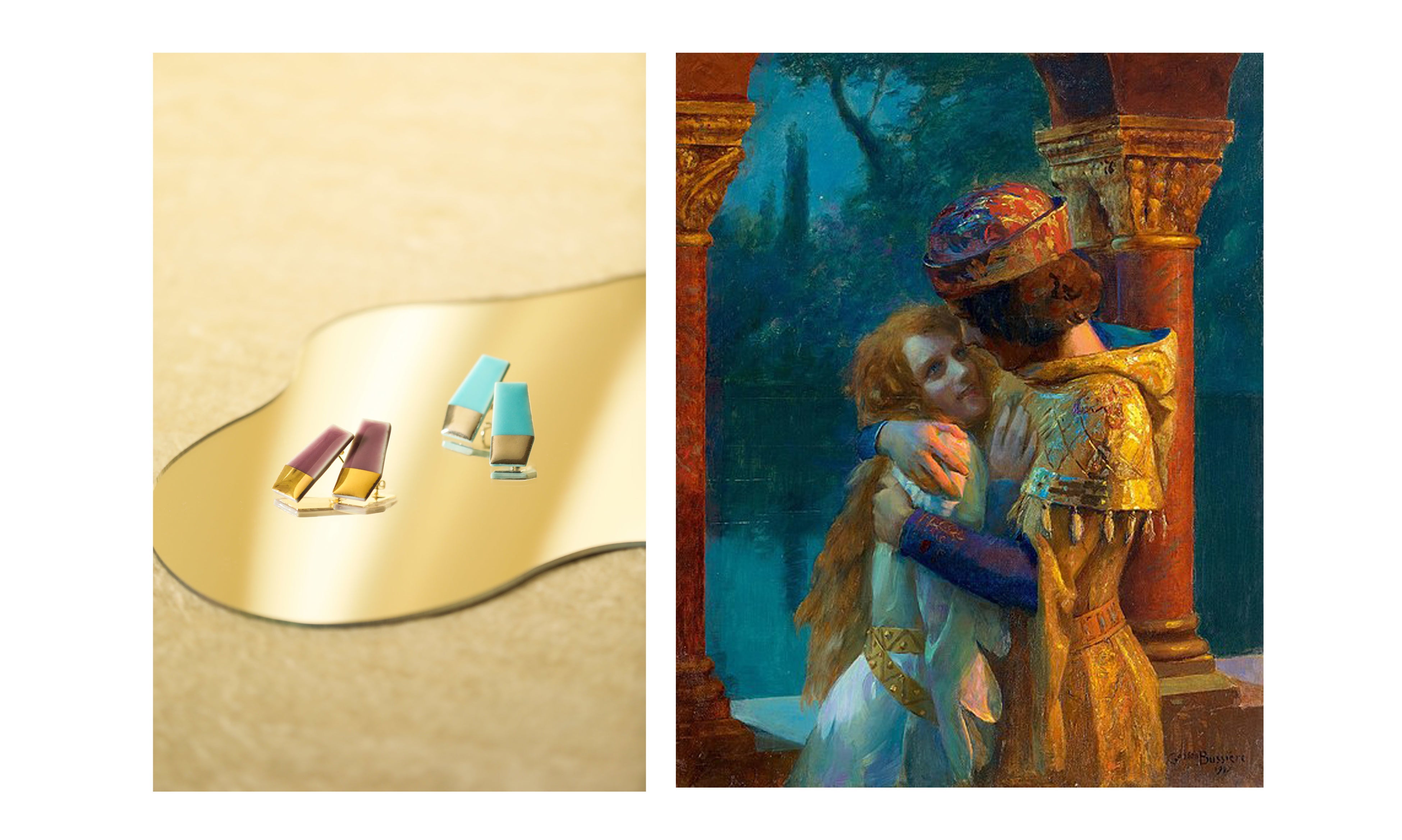 ガストン・ビシュエール「Embrace in evening light」