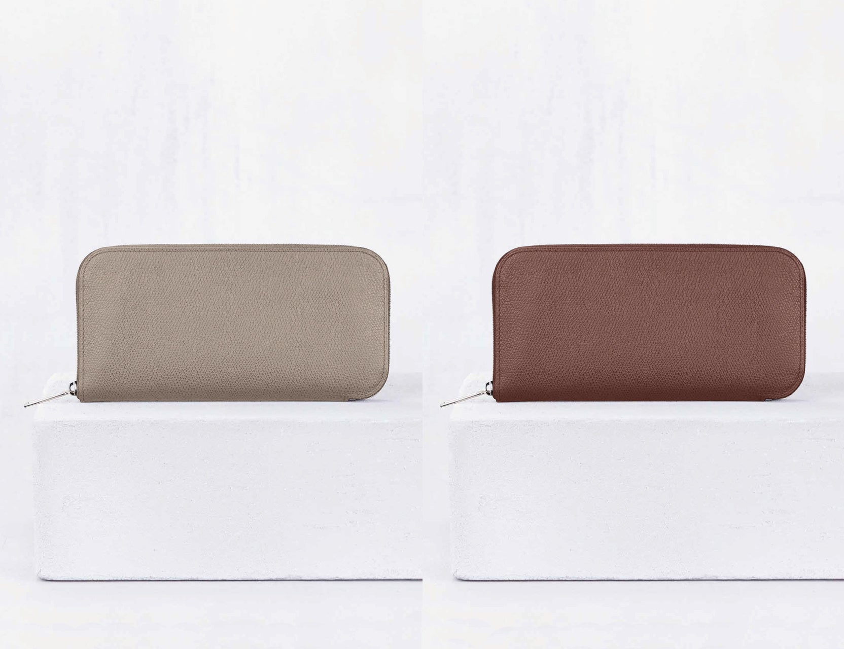 31.01 ロングジップウォレット　トープグレー ・ シガール　￥132,000
