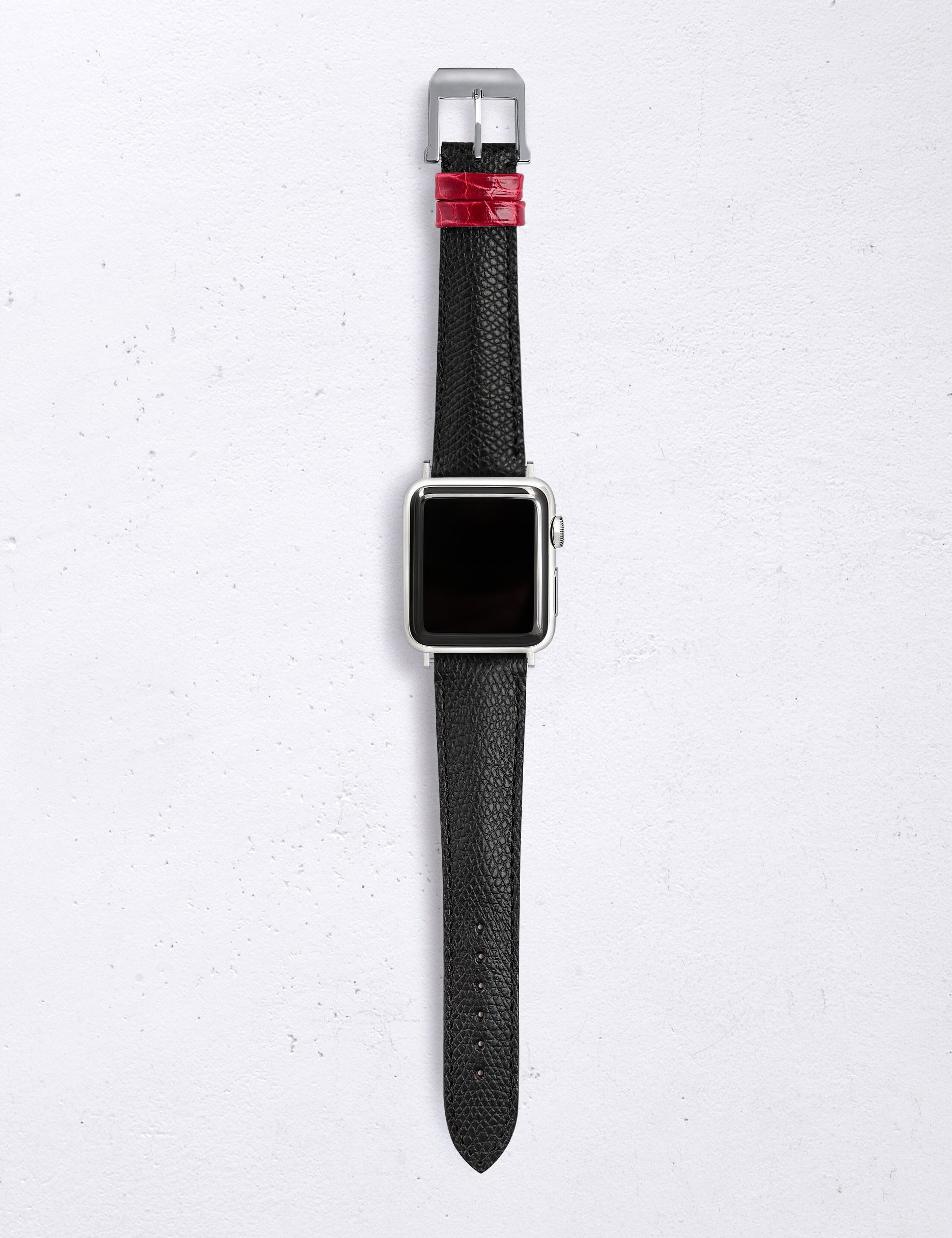 ヴォーグレネ・ブラック　アリゲーター シャイニー・レッド