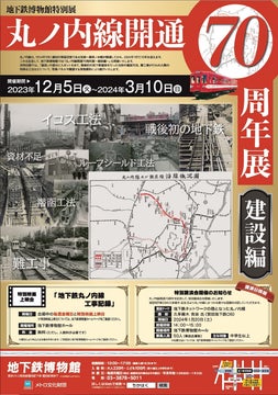 地下鉄博物館 特別展「丸ノ内線開通70周年展 ~建設編~」開催! 地下鉄博物館 特別展「丸ノ内線開通70周年展 ~建設編~」開催!