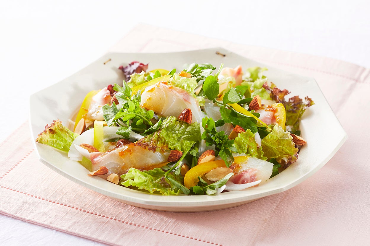 真鯛とクレソンのサラダ