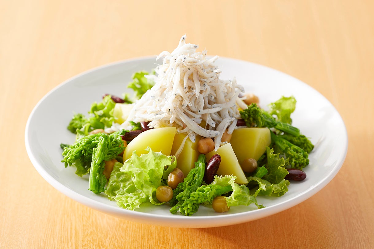 しらすと菜の花のサラダ