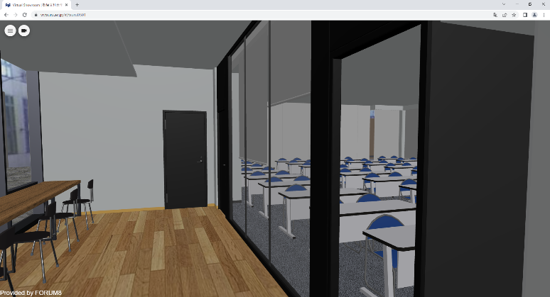 F8VPSのメタバースによる教室棟内部