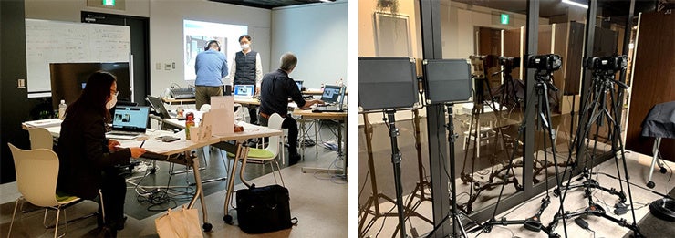 社内の自作スタジオから様々なコンテンツを配信