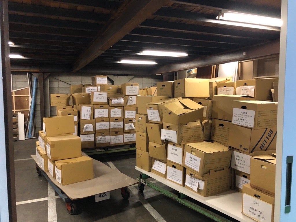 紙文書の保管には会議室1部屋分 のスペースが必要だった