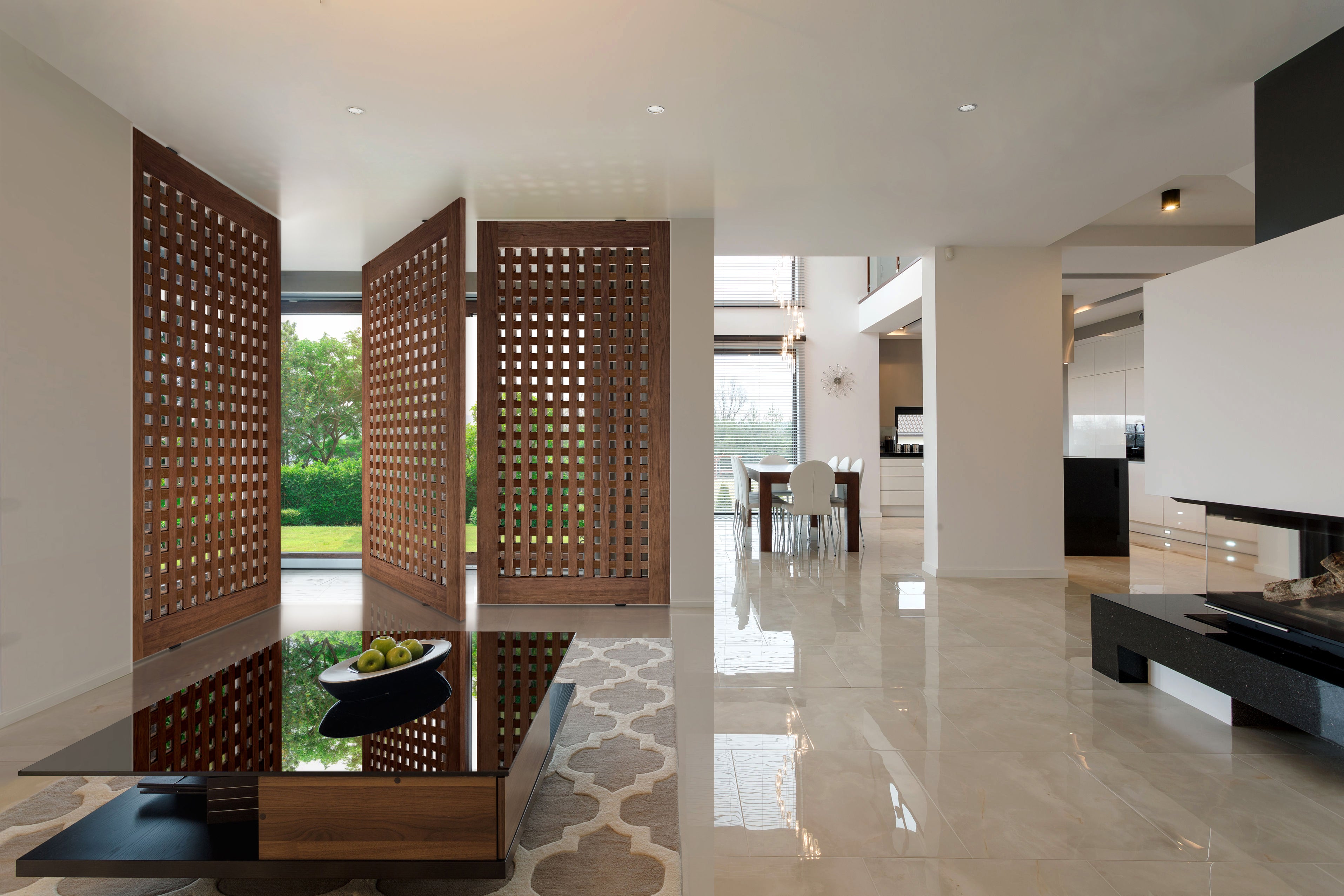 格子タイプをL字型に3枚並べたイメージ