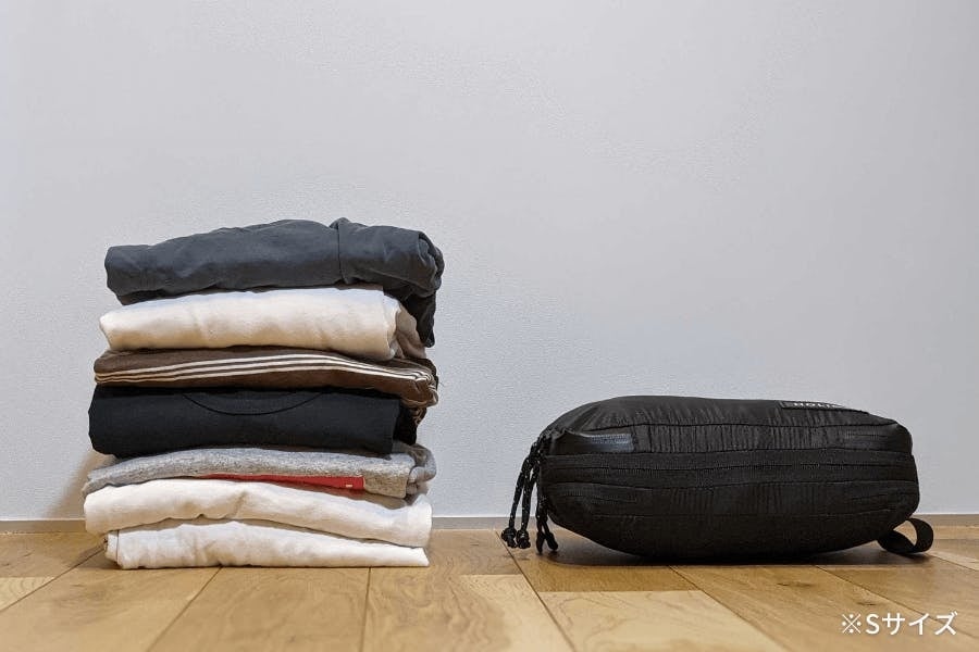 ファスナーで楽々50%圧縮