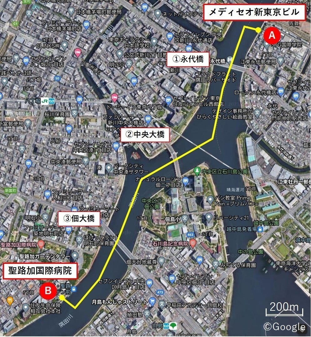 ＜本実証の飛行ルート＞