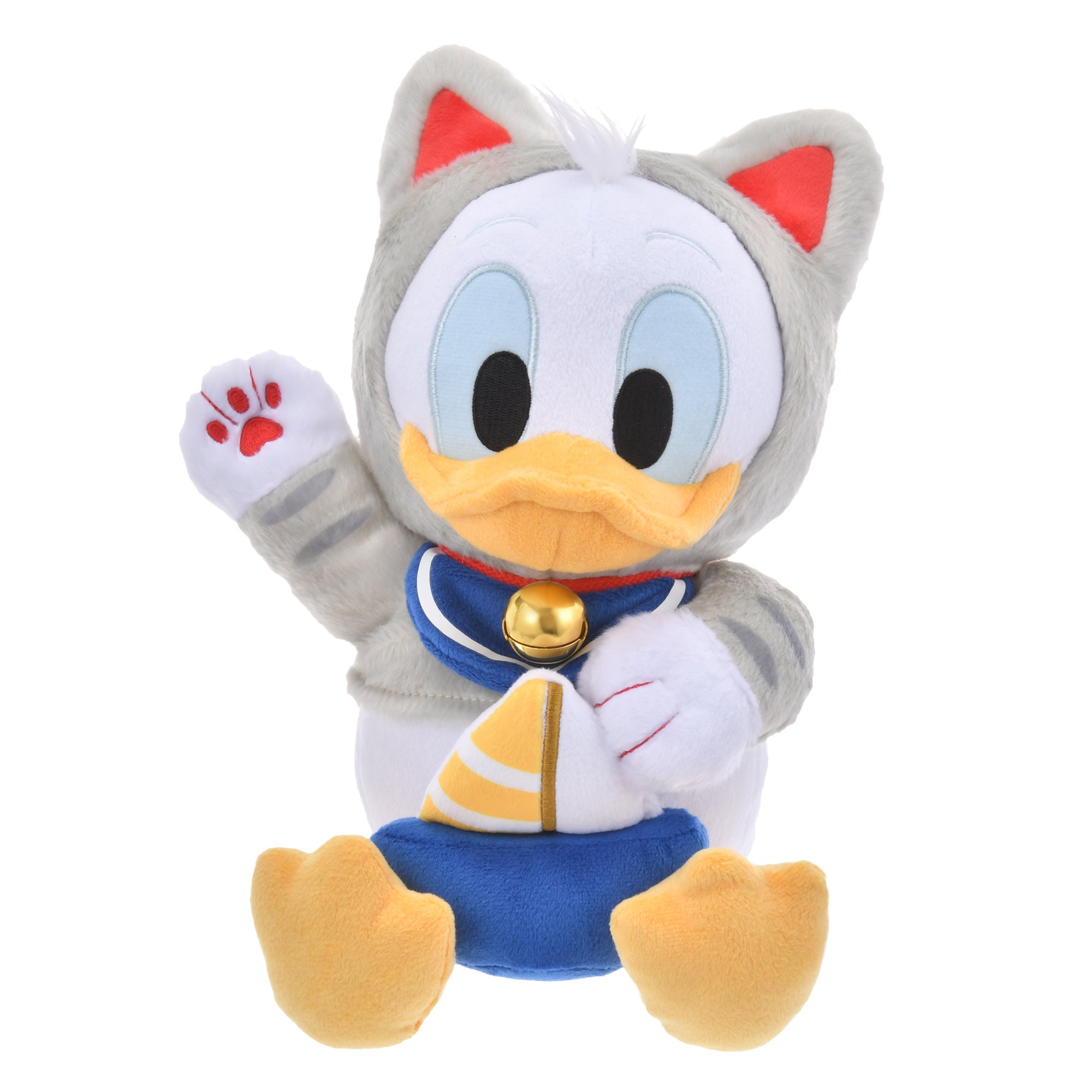 ディズニーストア　迎春ミッキー ミニー ぬいぐるみセット 猫のコスチュームを着たミッキーたちのぬいぐるみや2025年