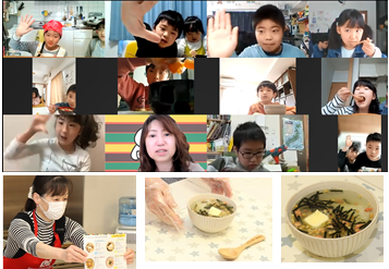 調理・実食中の様子