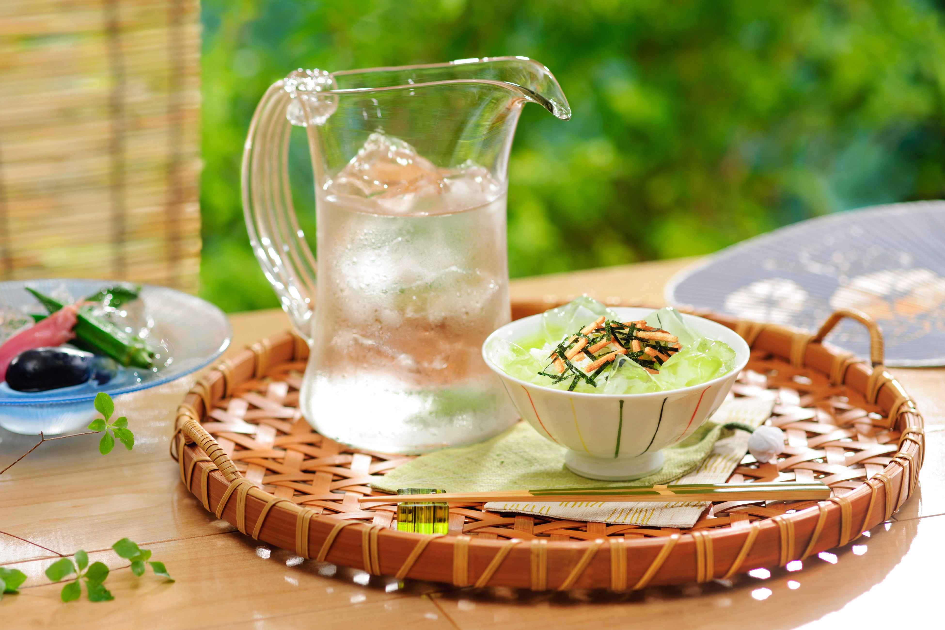 冷やし茶づけ調理例 「お茶づけ海苔」使用