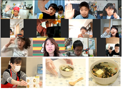 調理・実食中の様子