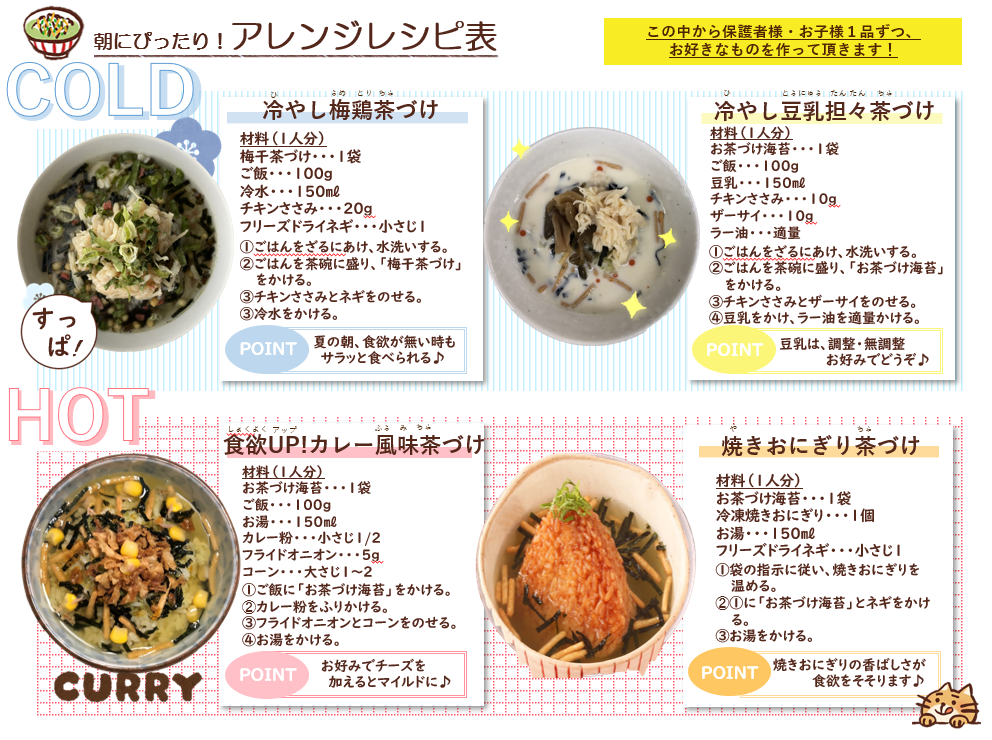 アレンジレシピ例