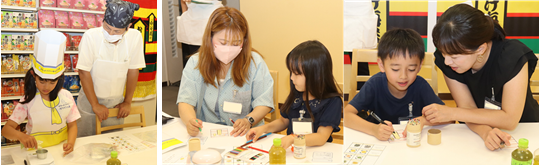 材料の組み合わせも、パッケージのカラーも自ら選んで“オリジナルのお茶づけ”が完成！