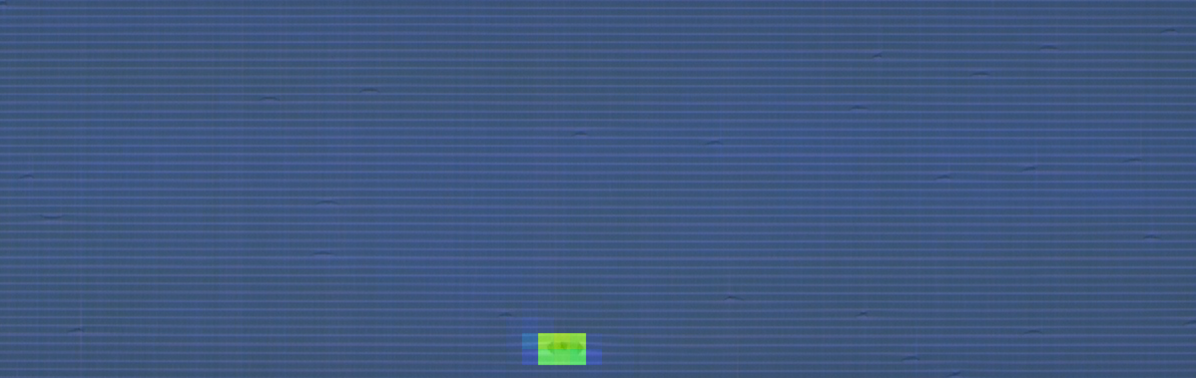 図2：キンク（繊維のよれ）AI推論画像